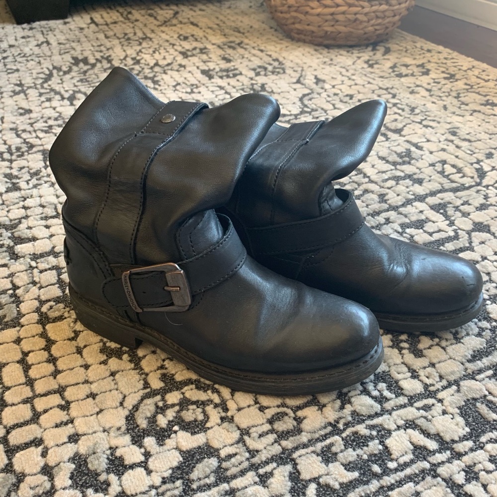 Harley-Davidson Biker Boots Black Leather
